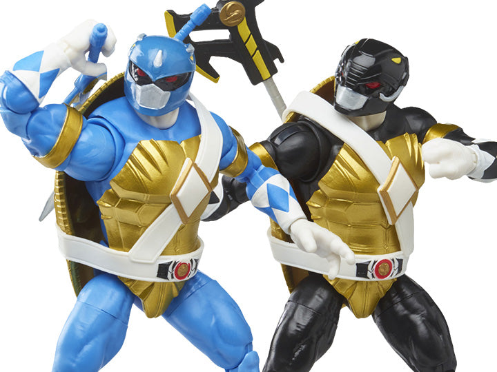 Power Rangers X Teenage Mutant Ninja Turtles Lightning Collection Donatello Black Ranger/Leonardo Blue Ranger