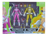 Power Rangers X Teenage Mutant Ninja Turtles Lightning Collection Michelangelo Yellow Ranger/April O'Neil Pink Ranger