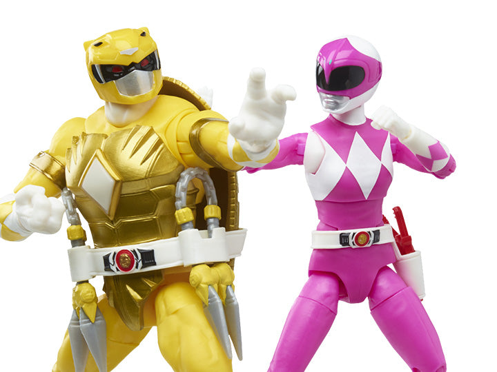 Power Rangers X Teenage Mutant Ninja Turtles Lightning Collection Michelangelo Yellow Ranger/April O'Neil Pink Ranger