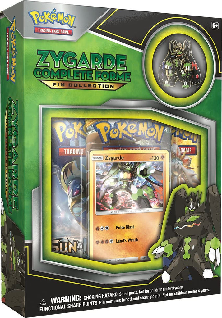 Pokemon Sun and Moon Zygarde Complete Forme Pin Collection
