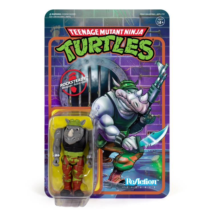 Super7 ReAction TMNT Rocksteady