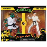TMNT vs Cobra Kai 2 pack Michelangelo vs Daniel LaRusso