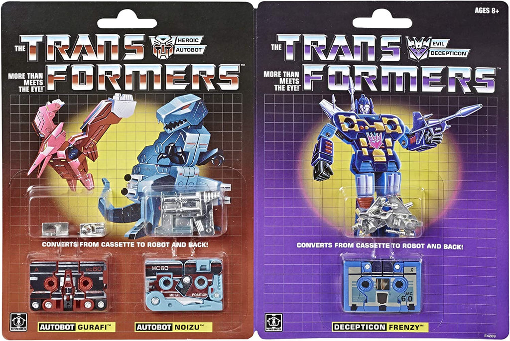 Transformers Generation 1 Reissue Cassette 3 pack (Frenzy, Gurafi, Noizu)